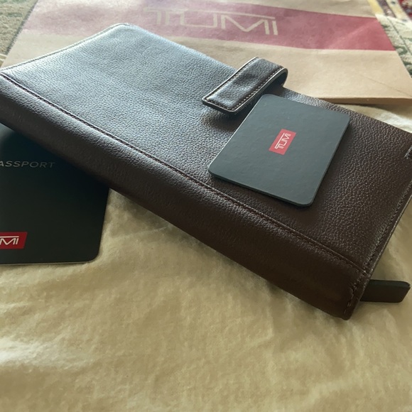 Tumi Bags Tumi Travel Organizer Leather Wallet New Brown Poshmark